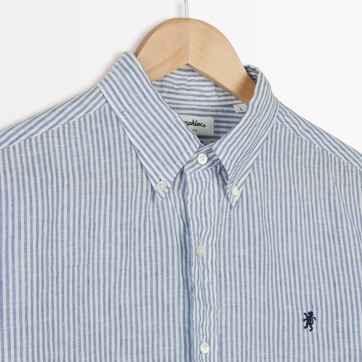 Wandsworth Shirt - Blue Stripe Linen • Gymphlex • Beautiful, practical ...